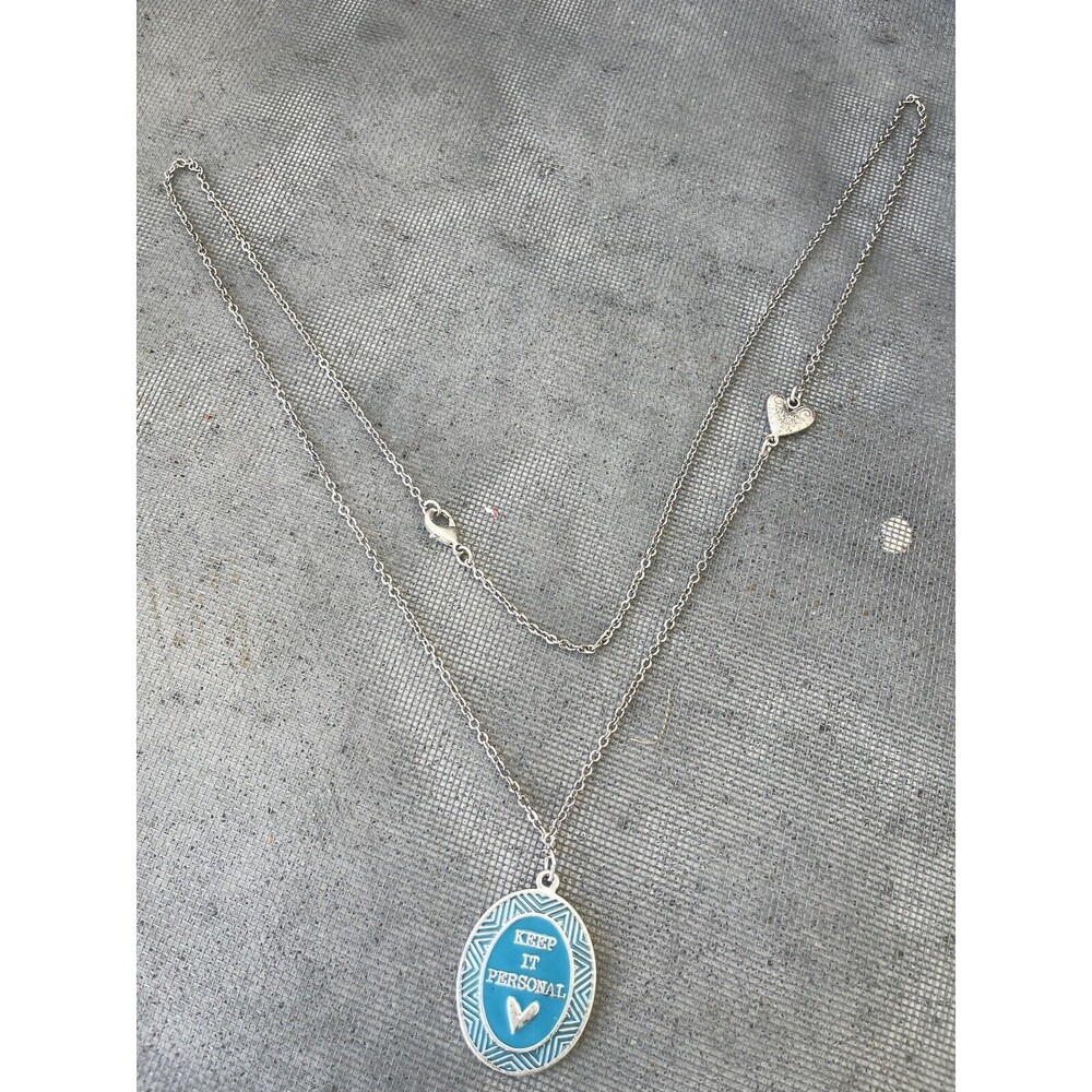 Premier Designs Jewelry Keep It Personal 36" Necklace Silver China